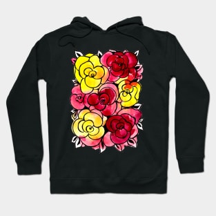 Flower Pattern Hoodie